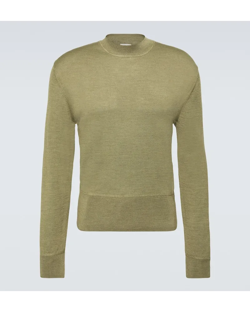 Christophe Lemaire Pullover in misto lana Verde