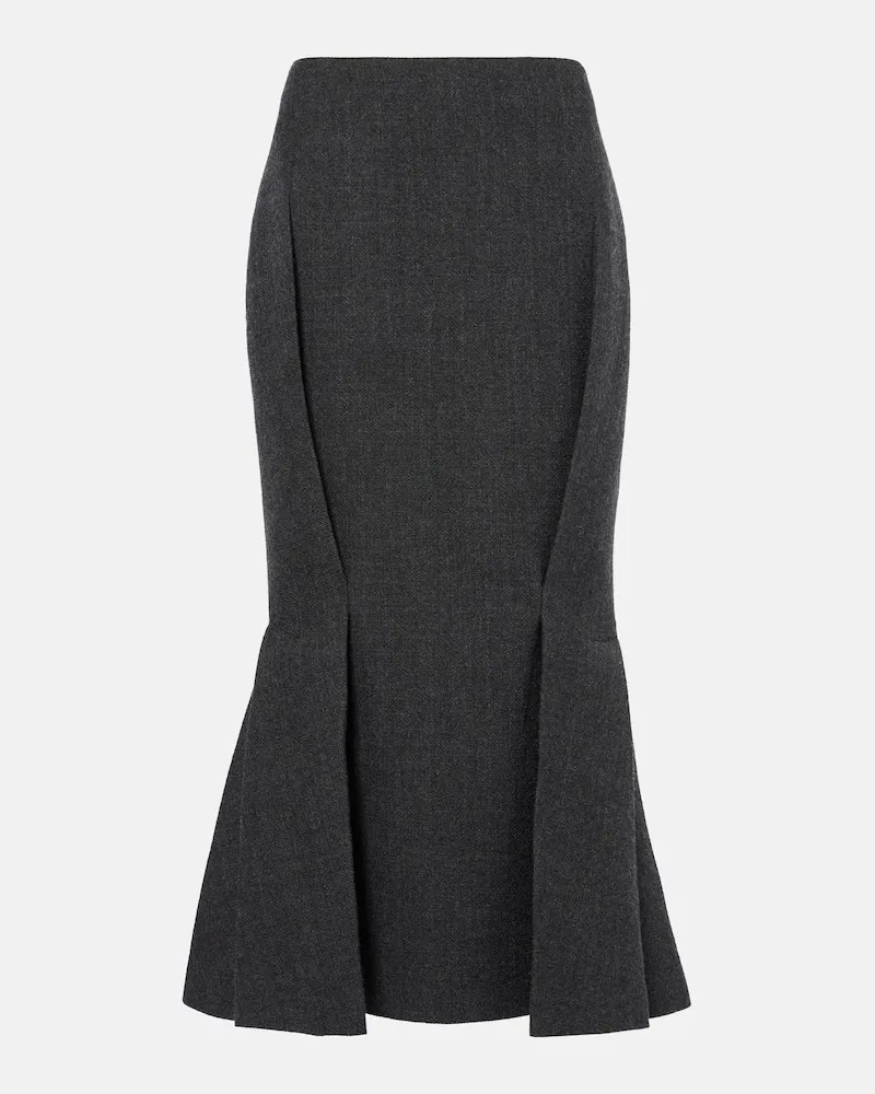 Prada Gonna midi in lana Grigio