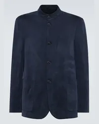 Giorgio Armani Giacca in twill Blu