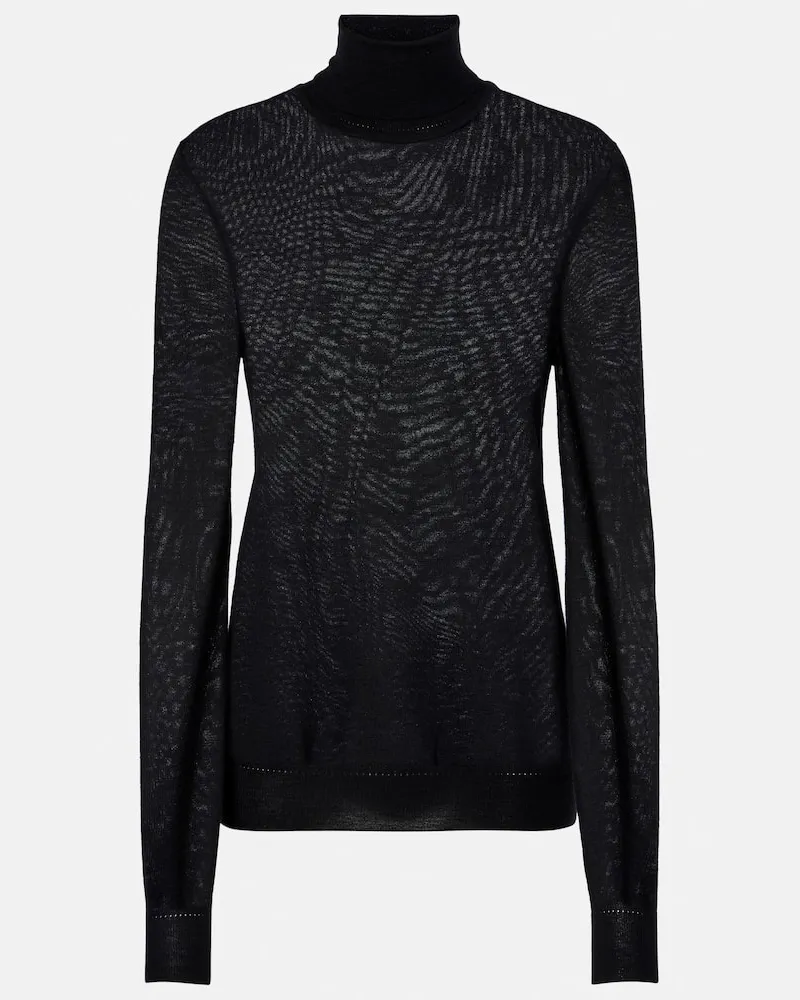 Saint Laurent Dolcevita in lana Nero