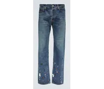 Jeans regular con perline