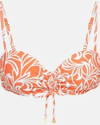 Heidi Klein Top bikini a fascia Coral Gardens Multicolore