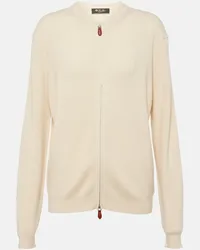 Loro Piana Cardigan in cashmere, seta e pelle Beige