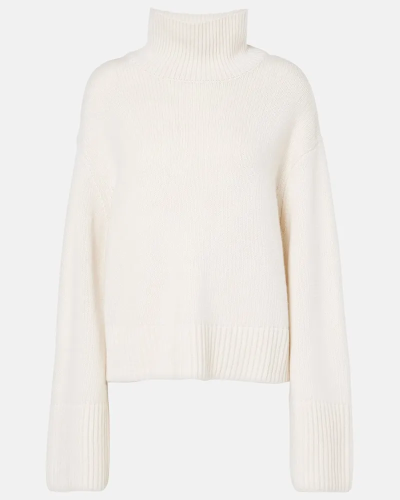 Lisa Yang Dolcevita Fleur in cashmere Bianco