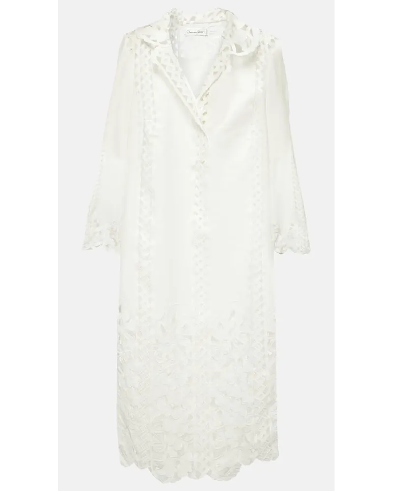 Oscar de la Renta Tunica in pizzo guipure Bianco