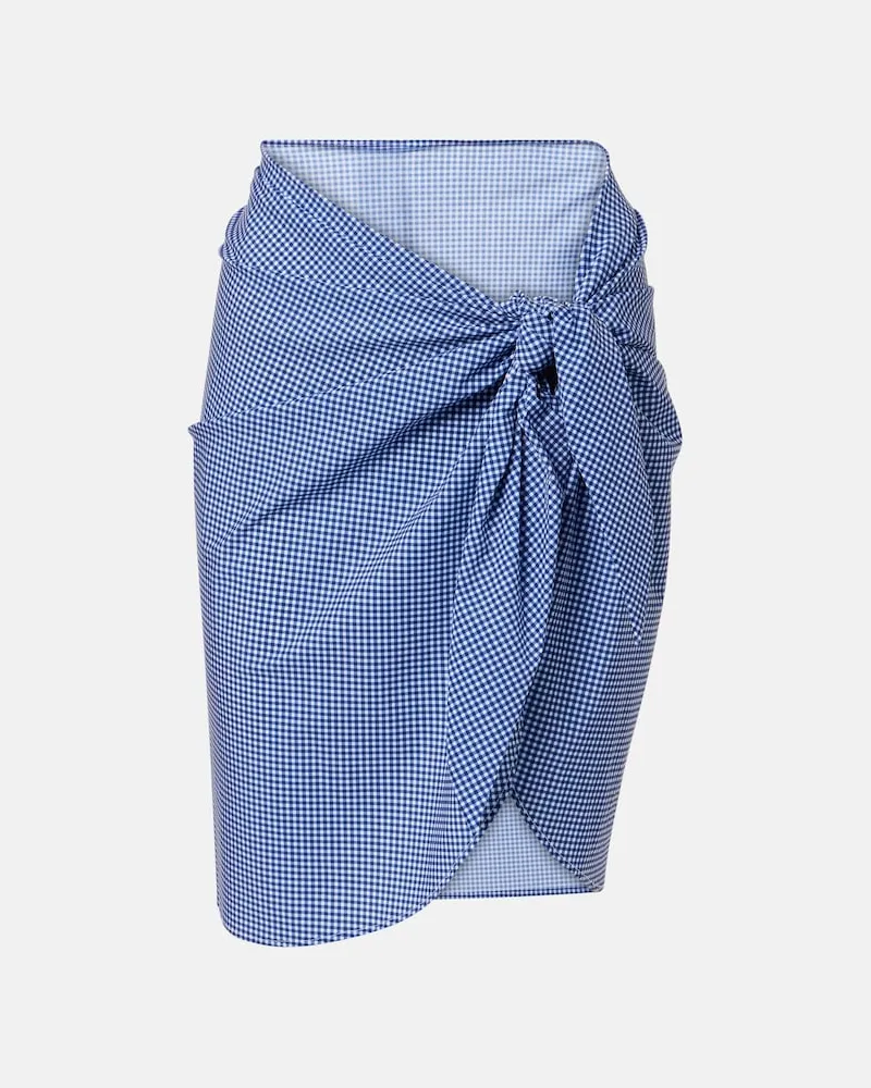 Karla Colletto Copricostume a quadri Blu