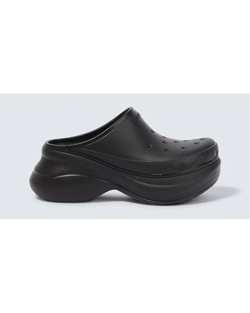 Balenciaga x Crocs - Mules con platform Nero