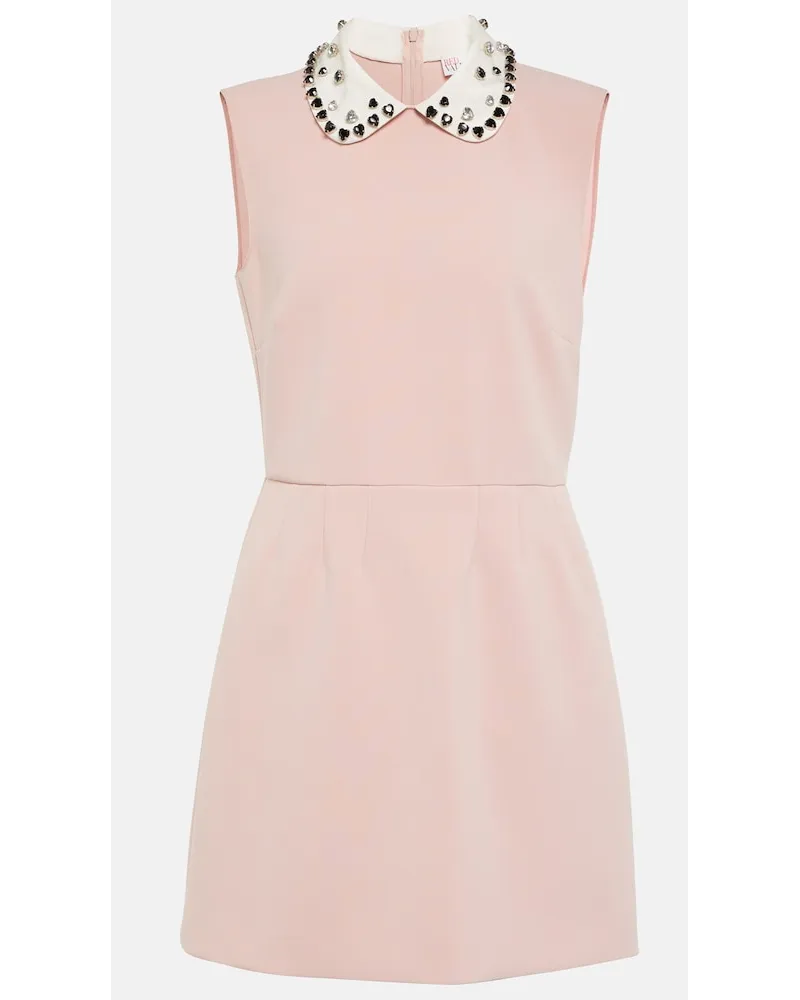 RED Valentino Miniabito in cady con decorazione Rosa