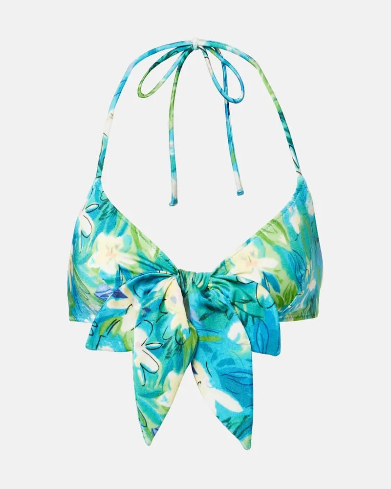 Chloé ChloÃ© Slip bikini a fiori con fiocco Multicolore