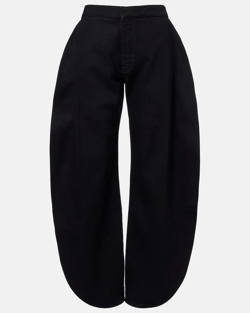 Alaïa AlaÃ¯a Jeans a gamba larga Nero