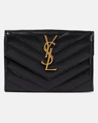 Saint Laurent Portafoglio Cassandre Small in pelle Nero