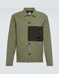 C.P. Company Overshirt Popeline in cotone Verde