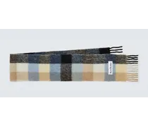 Acne Studios Sciarpa in misto lana a quadri Multicolore