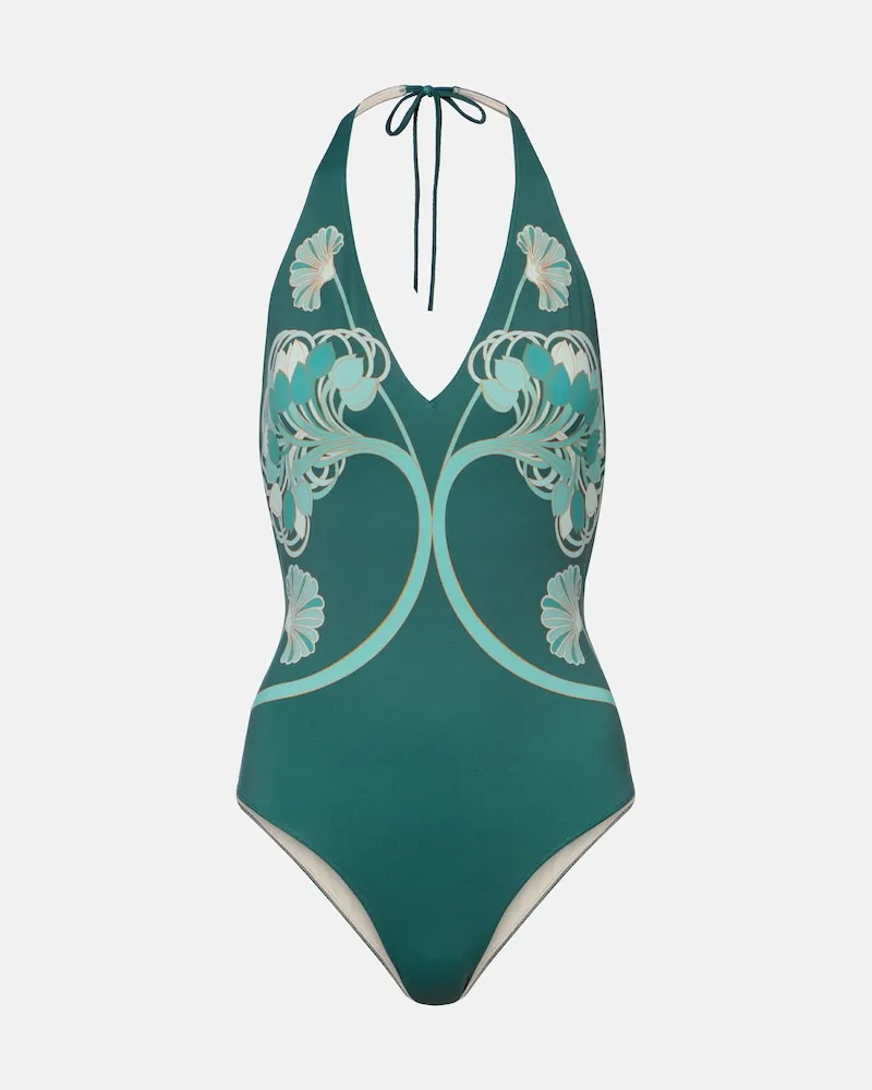 La DoubleJ Costume intero con stampa Verde