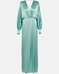 Max Mara Bridal - Abito lungo Vociare in raso Blu