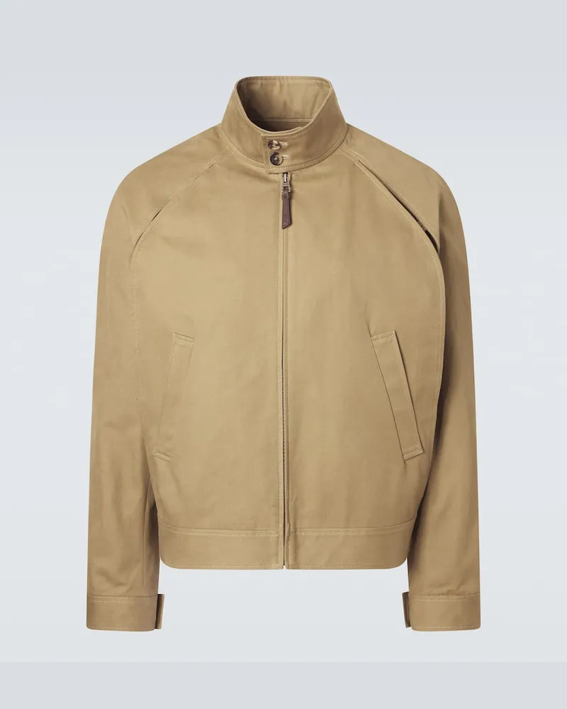 Loewe Giacca in gabardine di cotone Beige