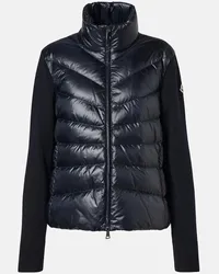 Moncler Cardigan imbottito in lana Blu