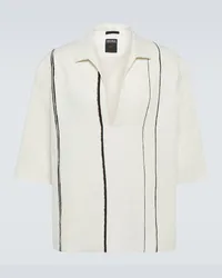 Ermenegildo Zegna Camicia in lino Bianco