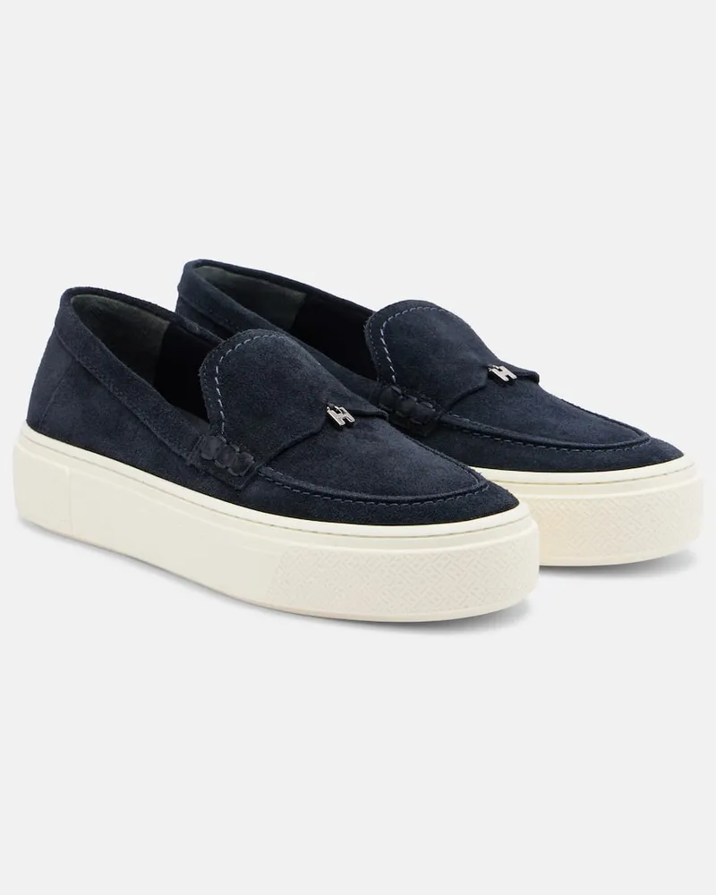 Hogan Slip-on H705 in suede Blu