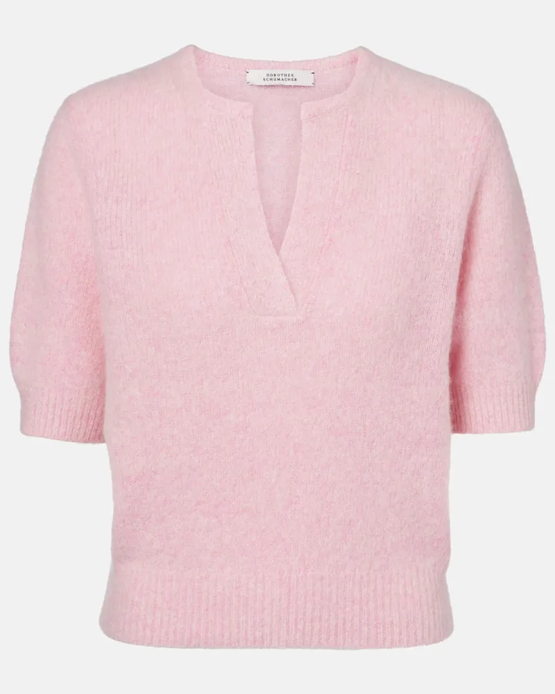 Dorothee Schumacher Top Luxury Love in misto cashmere Rosa