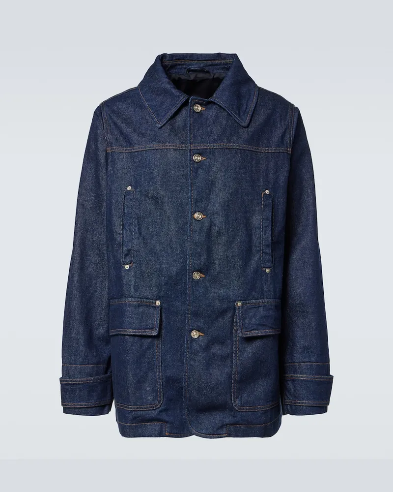 Wales Bonner Giacca di jeans Shadow Blu