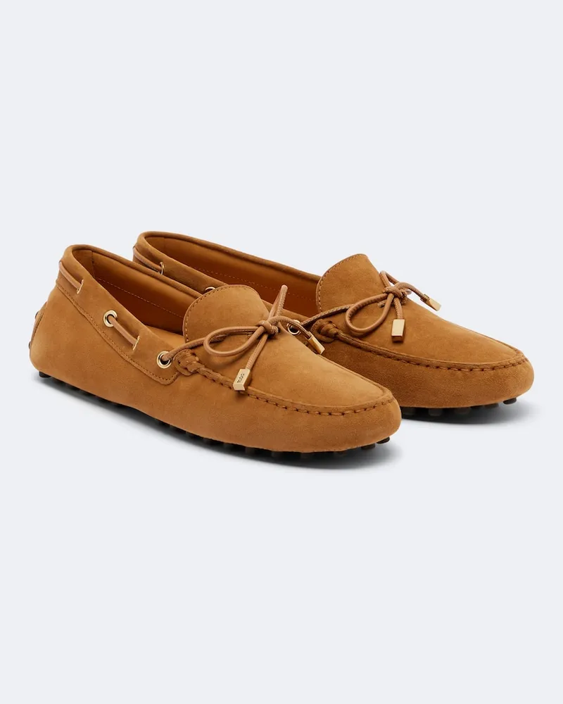 TOD'S Mocassini Gommino in suede Marrone