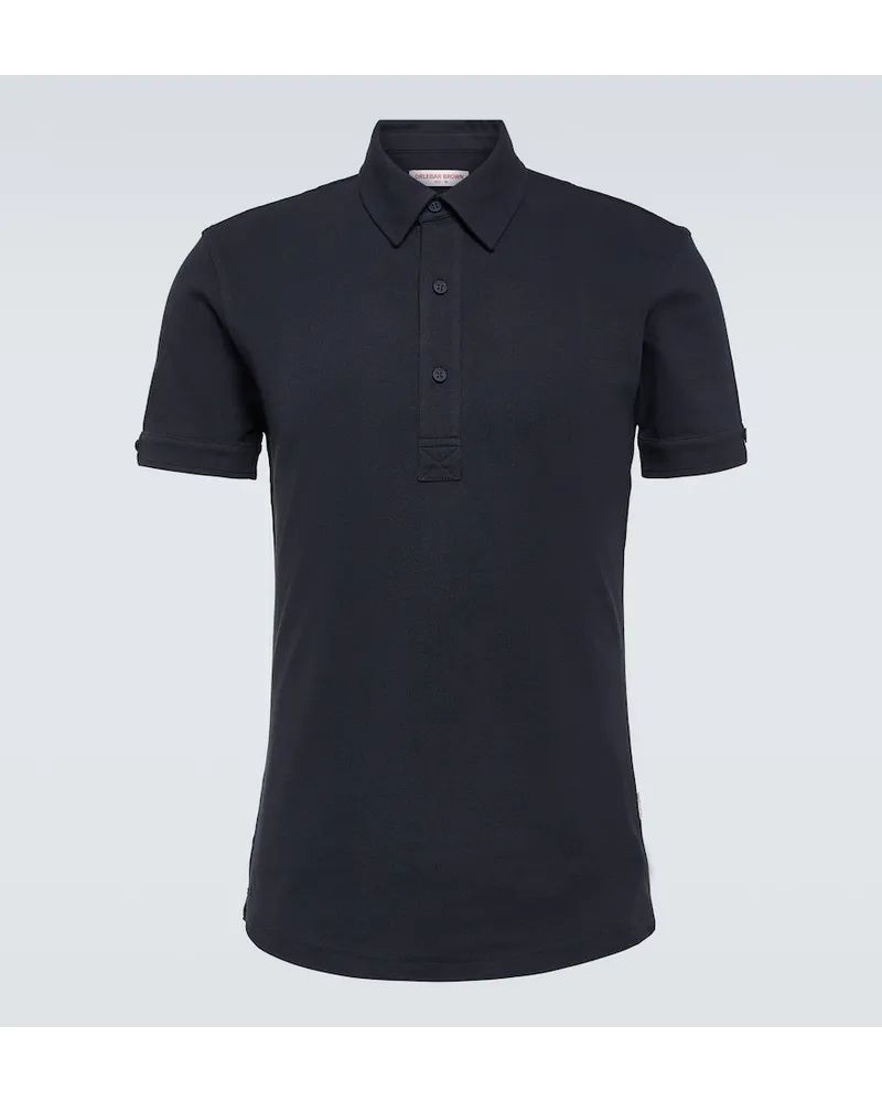 Orlebar Brown Polo Sebastian in cotone piquÃ Blu