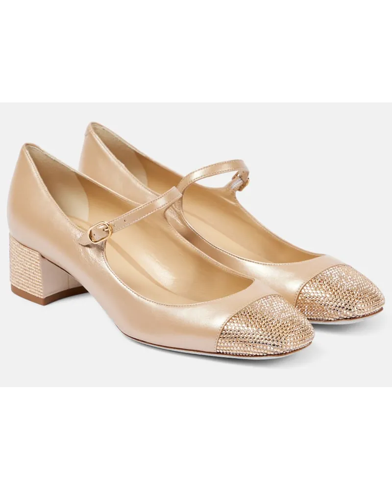 René Caovilla Pumps Kristen in pelle Beige
