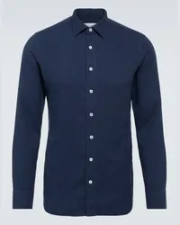 LARDINI Camicia in cotone Blu