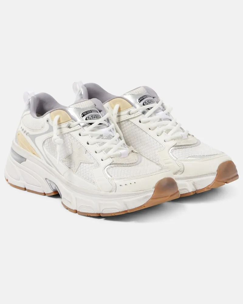 Golden Goose Sneakers Lightstar in pelle e mesh Bianco