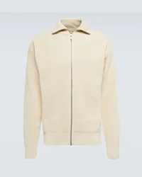 Jil Sander Giacca in cotone con zip Beige