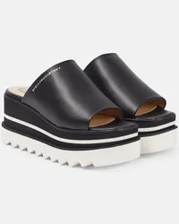 Stella McCartney Sandali Sneak-Elyse con platform Nero