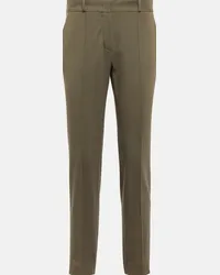 Loro Piana Pantaloni Winter Derk in misto cotone Verde