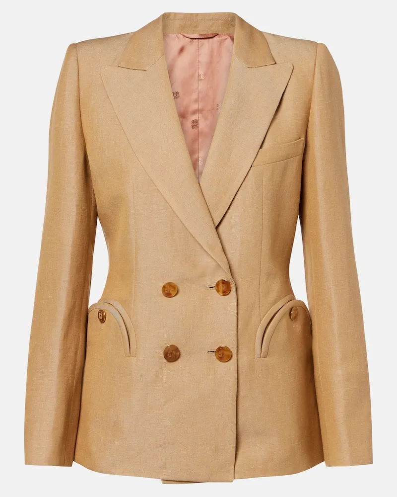 Blazé Milano BlazÃ© Milano Blazer Renegade Charmer in misto lino Beige