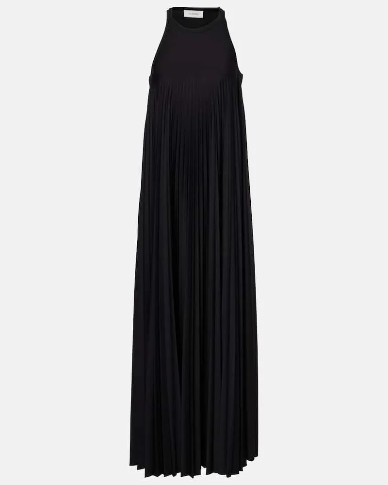 SPORTMAX Abito lungo in jersey con cut-out Nero