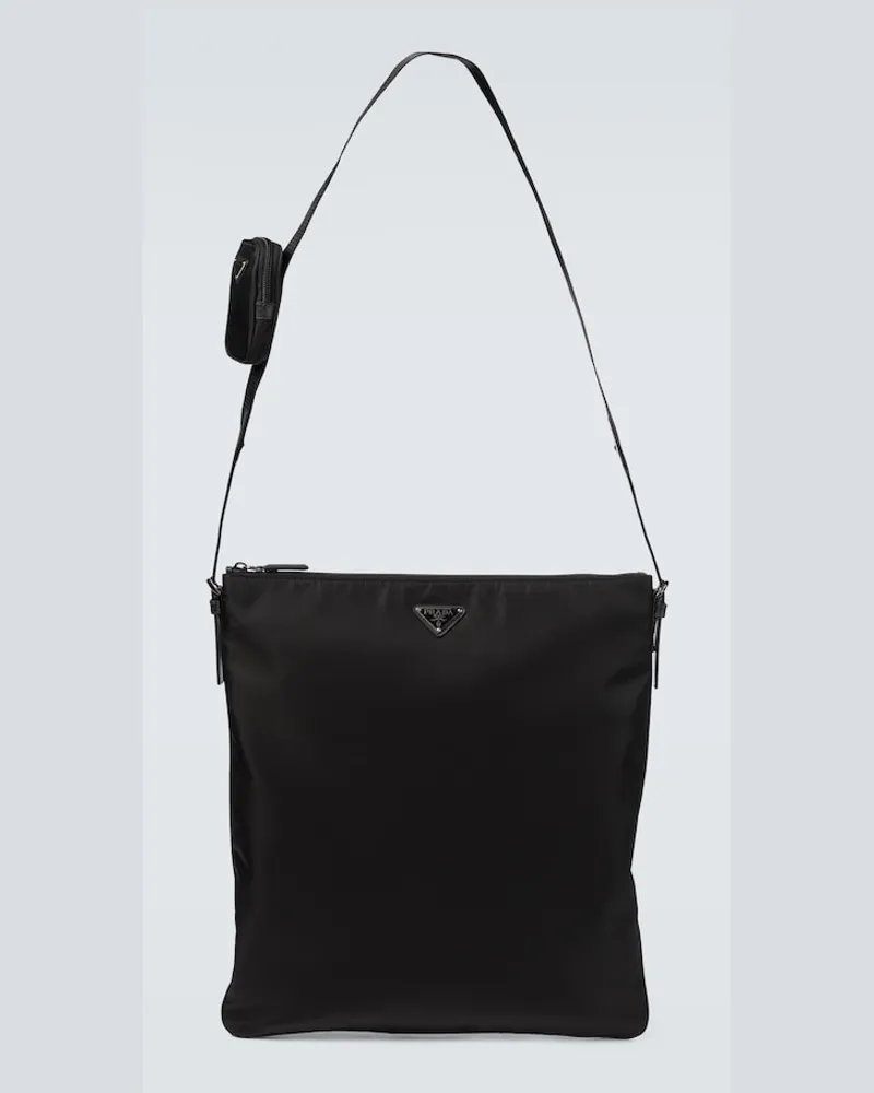 Prada Borsa a tracolla in Re-Nylon Nero