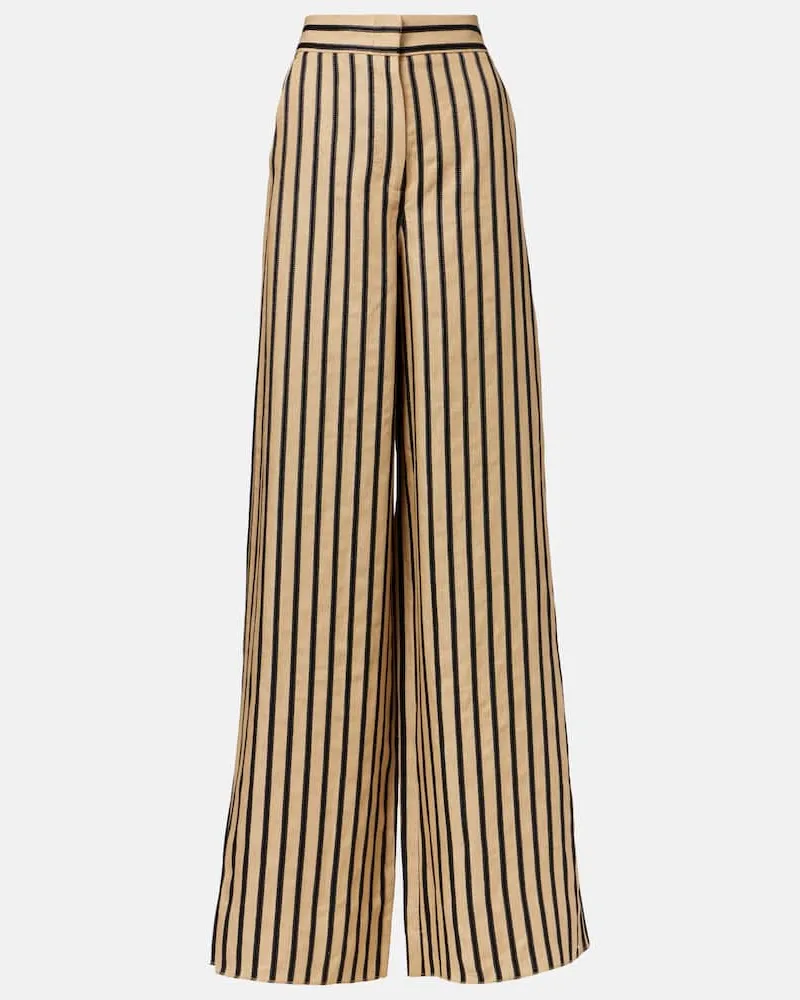 Max Mara Pantaloni a palazzo Cestino Beige