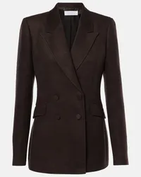 Gabriela Hearst Blazer Stephanie in seta Marrone