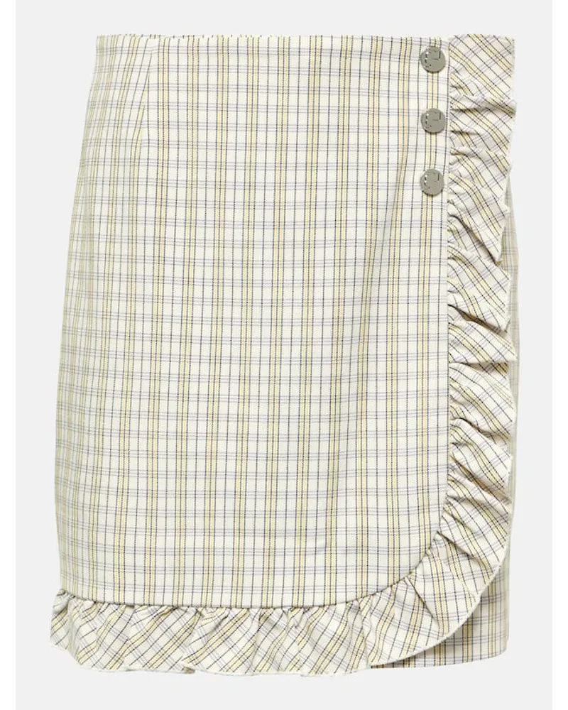 Tory Sport Skort in cotone a righe Bianco