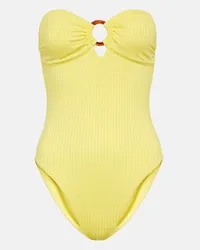 Melissa Odabash Costume intero Sunday senza spalline Giallo