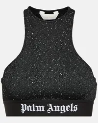 Palm Angels Top con logo Nero