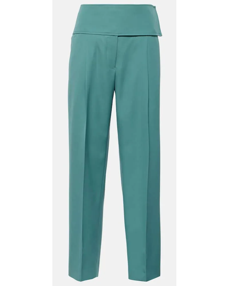 Jil Sander Pantaloni a gamba larga in lana Nero