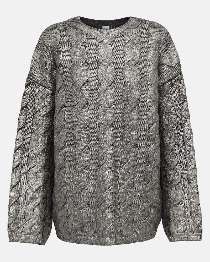 Totême Pullover oversize in lana Grigio