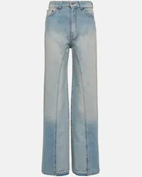 Victoria Beckham Jeans a gamba larga e vita alta Blu