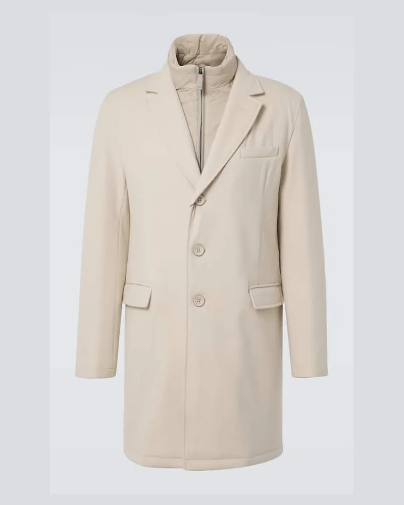 Herno Cappotto e gilet in lana Grigio