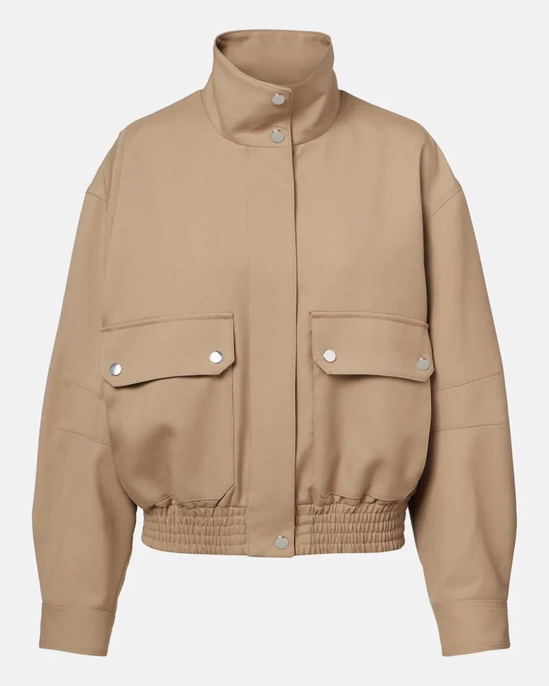 Proenza Schouler Giacca Aviva in gabardine di misto lana Verde