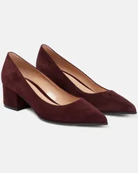 Gianvito Rossi Pumps Piper 45 in suede Rosso