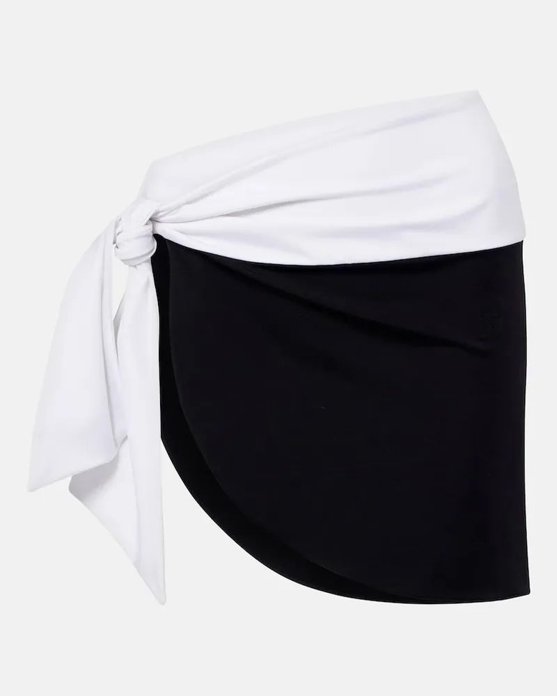 Balmain Copricostume asimmetrico Nero