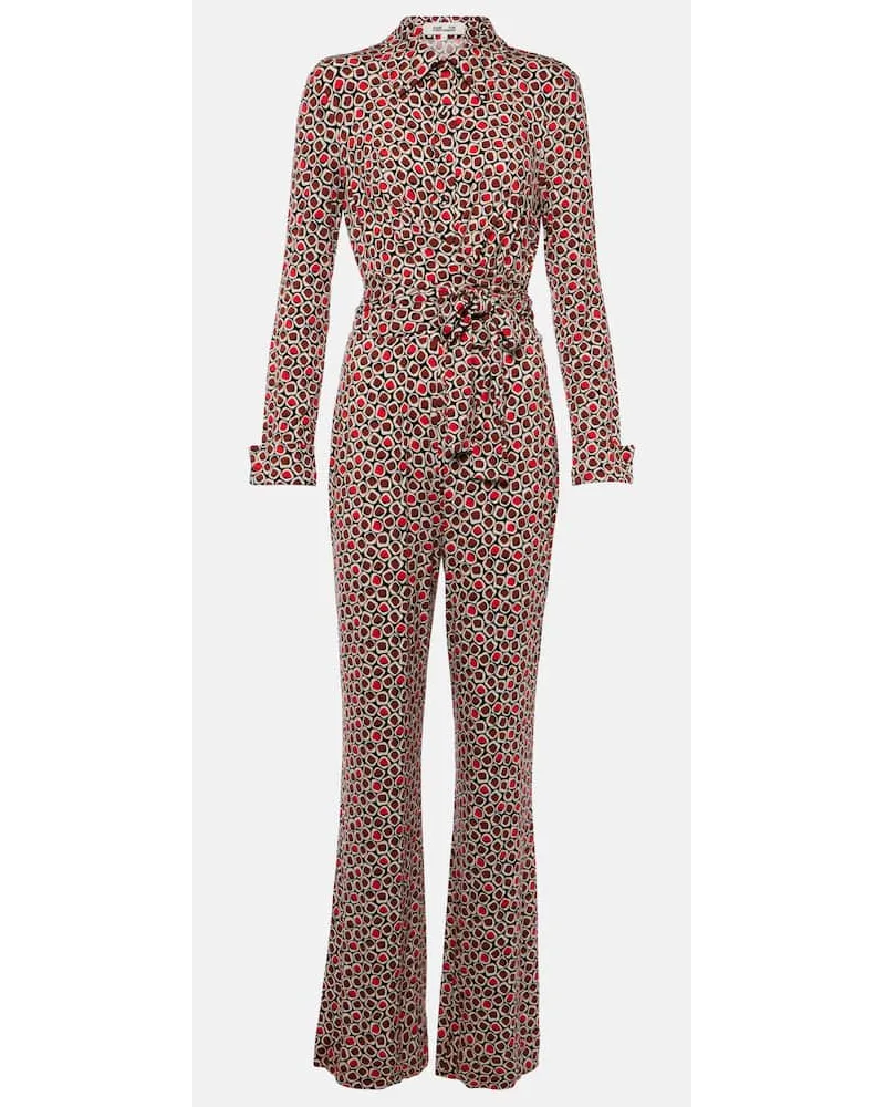 Diane von Furstenberg Jumpsuit Michelle in jersey con stampa Multicolore