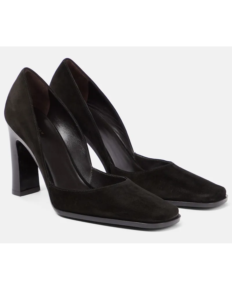 The Row Pumps Mae in suede Nero